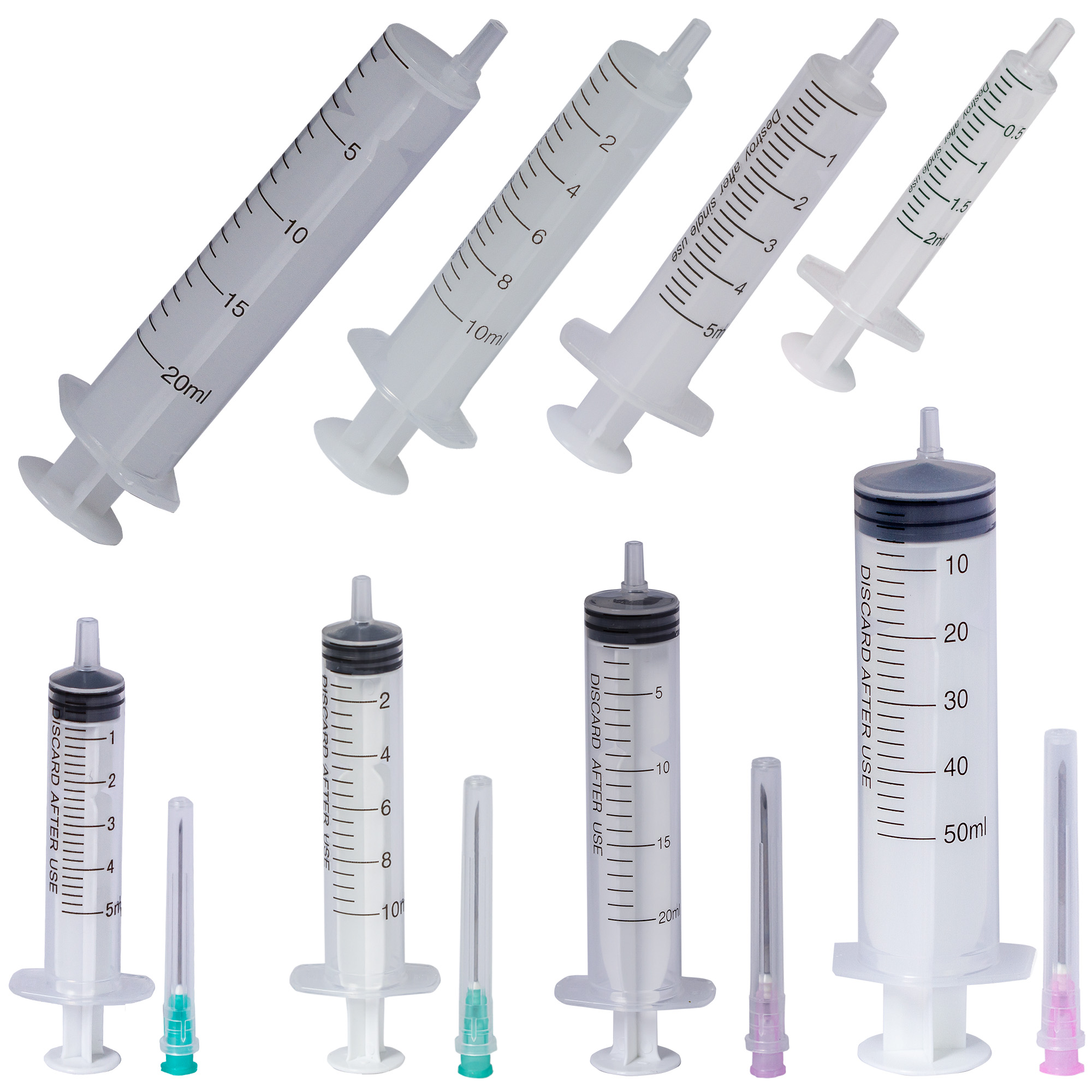 Medical practice/SYRINGES AND MEDICAL NEEDLES/Luer Slip Medical Syringes