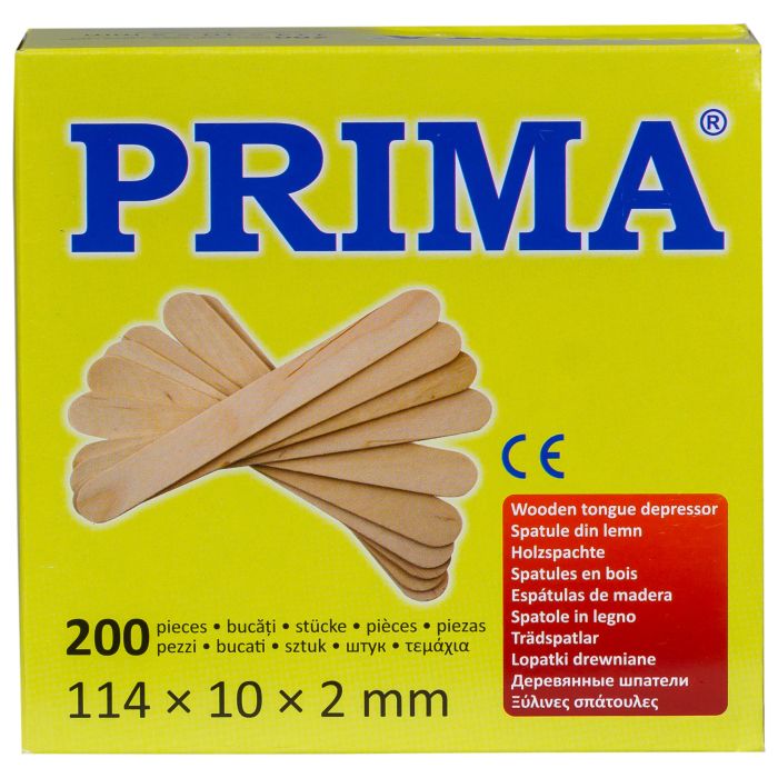 PRIMA Wooden Spatulas, unpacked, 100 pieces