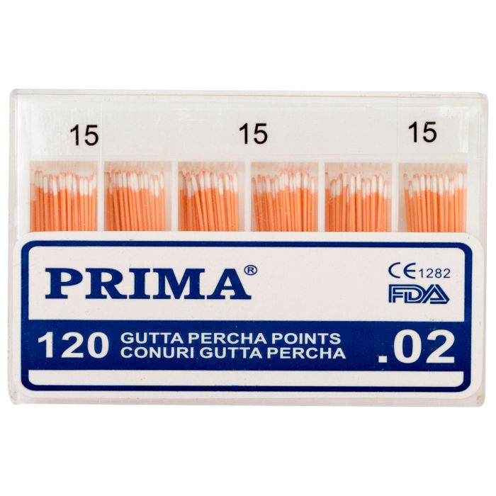 Gutta Percha Points, PRIMA, various colors, 120 pieces