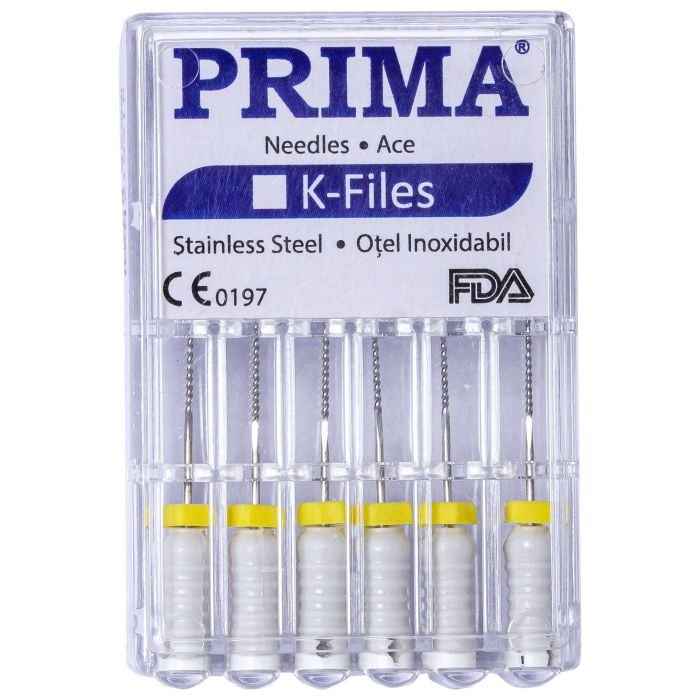 KERR K-FILES Needles, PRIMA, various sizes, 6 pieces