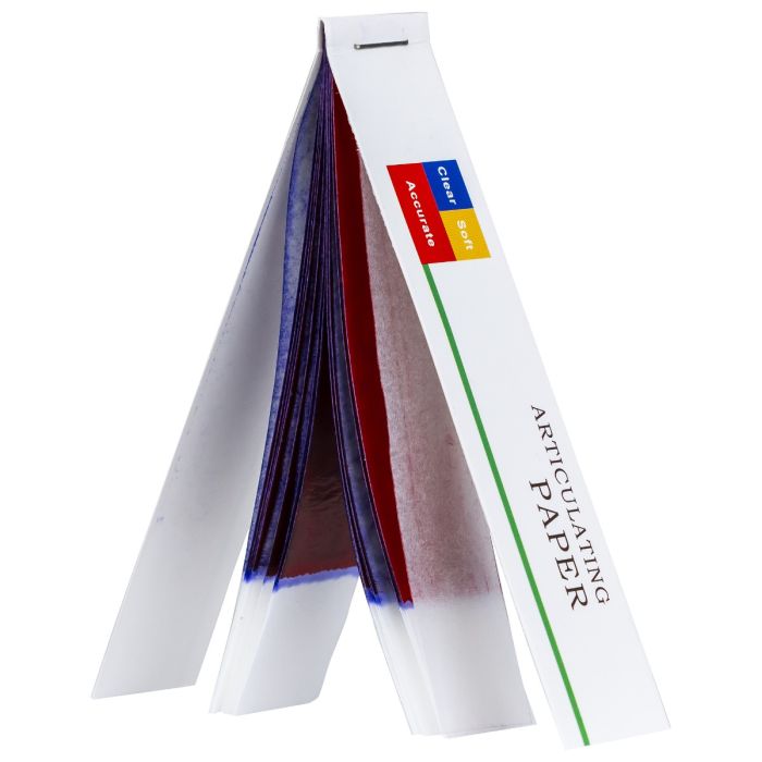 Straight articulating paper, different colors