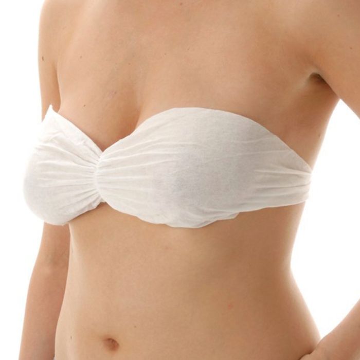 PRIMA Disposable bras, white/blue, 100 pieces