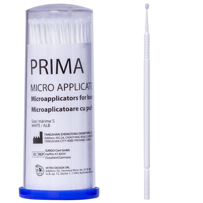 Micro applicator brushes for demineralizing bonding, PRIMA, various sizes, 100 pcs
