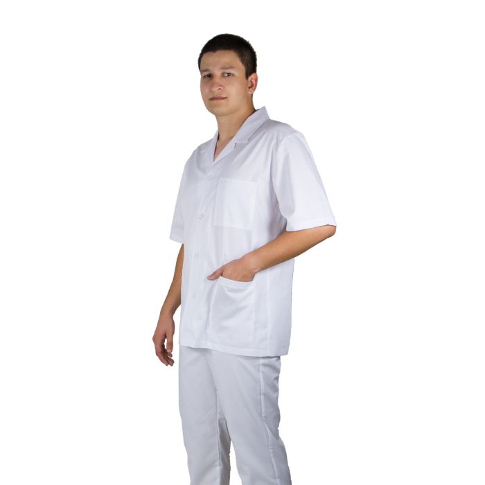 ANDI Premium men's medical scrub, short sleeve, buttons, 3 pockets