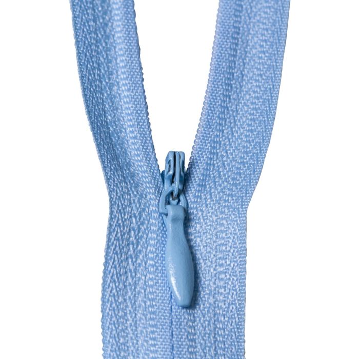 Spiral polyester zipper, 20/50/60/70 cm, light blue