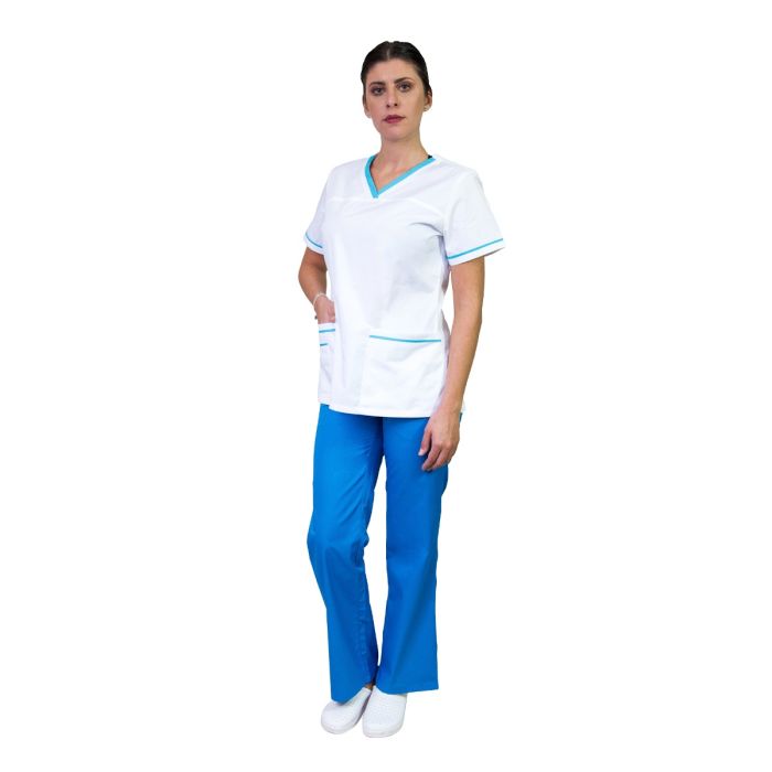 TINA Premium women medical scrub, short sleeve, 2 pockets
