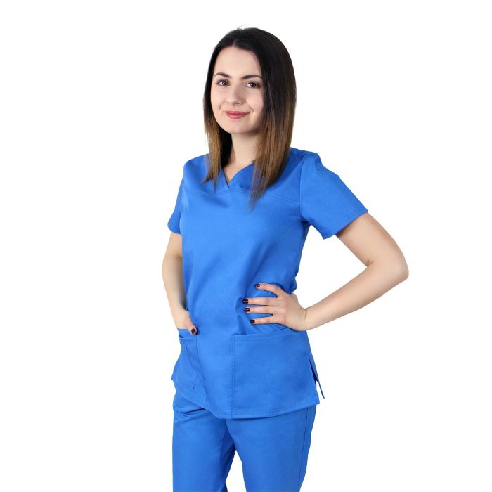 TINA Classic women medical scrub, short sleeve, 2 pockets