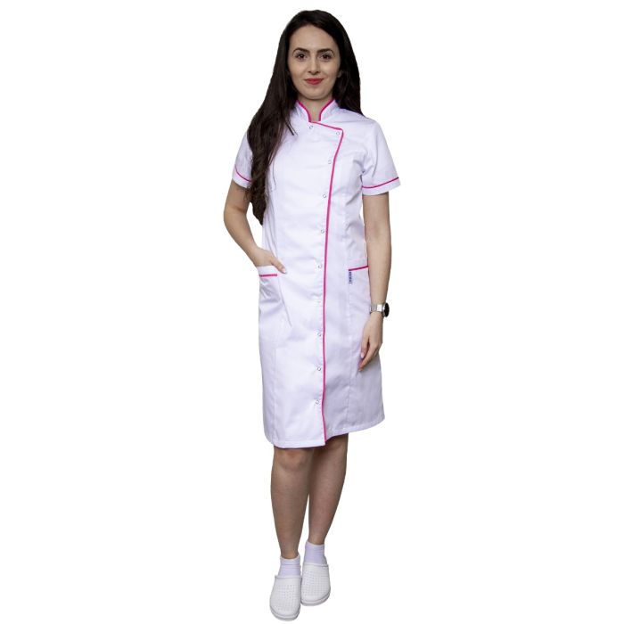 DORA Premium women medical scrub, tunic type, short sleeves, 2 pockets
