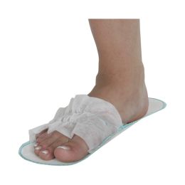 PRIMA PPSP open toe slippers, white, 50 pairs