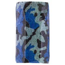 Cohesive Bandage, blue camouflage, 10x450 cm