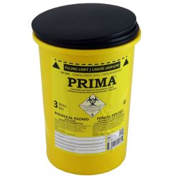 PRIMA Container for sharp-cutting medical waste, 3 liters