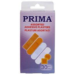 PRIMA Polyethylene transparent adhesive plasters, 19x72mm, assorted