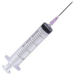 Luer Slip Syringes 20ml, PRIMA, with pink needle, 50 pieces