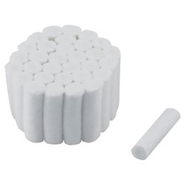 Cotton rolls, autoclavable, size M2, 37x10mm, 500 pieces