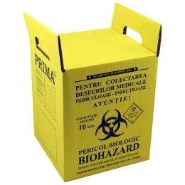 PRIMA Biohazard medical waste box, 10 liters