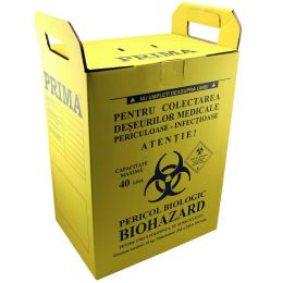 PRIMA Biohazard medical waste box, 40 liters