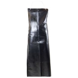 PRIMA PVC Raw-edge apron, black