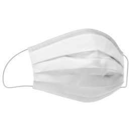 White surgical face masks, elastic ear-loop, 3 ply, 50 pieces