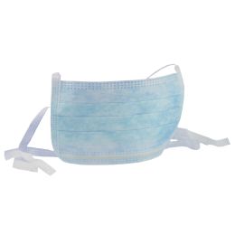Surgical face masks with ties 3 folds-3 layers, 50 pieces/set, Blue