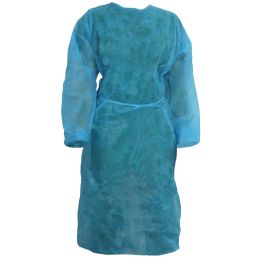 Isolation gown, PPSB, blue, L, 10 pcs