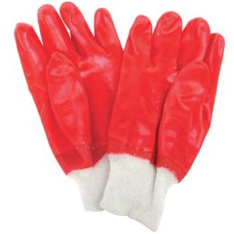 PRIMA Chemical resistant gloves, 27 cm, red, size XL
