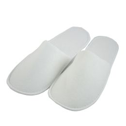 PRIMA Terry cotton slippers close toe, white, 10 pairs