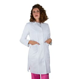 Work Uniforms/PROFESSIONAL UNIFORMS/Robes and Work Wear - MIA Premium women long medical scrub, long sleeve, buttons, 2 pockets