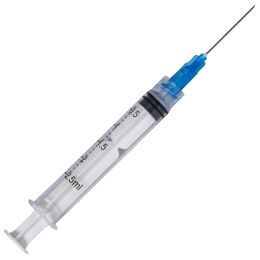 Luer Lock syringes 2/2.5ml, PRIMA, with needle 23G, 100 pieces