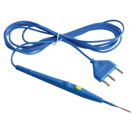 Electrosurgical pencil, 70mm, 2 buttons, 3 meters cable, 3 prong connector