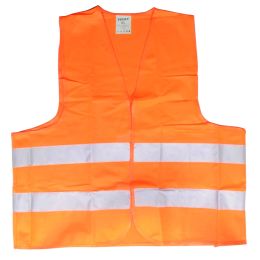 PRIMA High visibility vest, fluorescent orange, size L