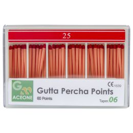 Cones .6 Gutta Percha, red, 25, 60 pieces