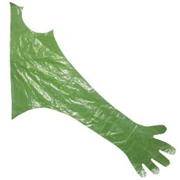 PRIMA Disposable polyethylene gloves, shoulder protection, 50 pieces
