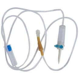 Medical practice/INFUSION SETS, I.V. CANNULAS, SCALP VEIN SETS/Infusion Sets and Stop Cocks - PRIMA Sterile infusion set, 21G needle, plastic spike, Luer Lock, 25 pieces