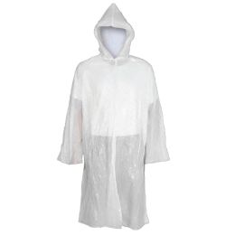 PRIMA Raincoat, LDPE, with fixed hood and staples, 10 pieces