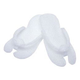 White polystyrene inter-finger slippers, 50 pieces