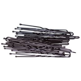 Waved ball hair pins, black, 200g (350 pieces approx.)