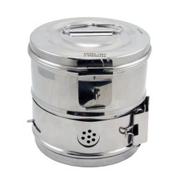 PRIMA Sterilizing drum with lid, 12x12cm