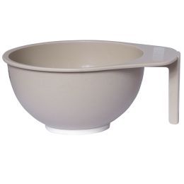 Maxima Gray plastic bowl with handle for hair dye, 300 ml