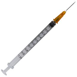 PRIMA Insulin syringes, needle 25G, 1 ml, 100 pieces
