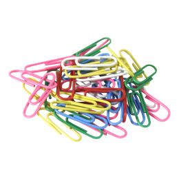Office clips, colored,  25mm, 100 pieces