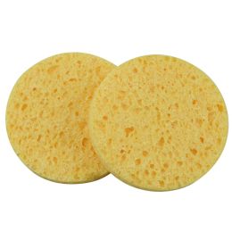 Sponges for makeup removal, yellow, 2 pieces