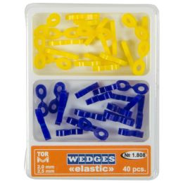 Interdental rubber elastic wedges, assorted, 40 pieces