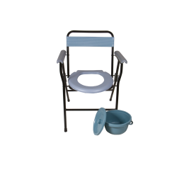 Foldable toilet chair with WC seat, YJ7100C model
