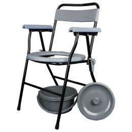Medical practice/CARE OF IMMOBILIZED PATIENTS/Products for Immobilized Patients - Foldable toilet commode JL899