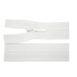 Hidden zipper, 60 cm, white