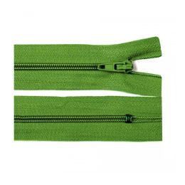 Fabrics & Tailoring Accessories/Tailoring accesories/Zippers, Buttons and Staples - Spiral polyester zipper, 60 cm, intense green