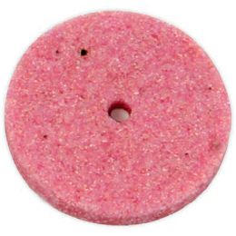 Unmounted pink stone, 2 cm diameter, thickness 3 mm