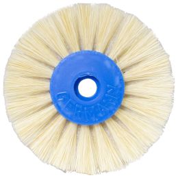 White brush with sponge, diameter 8cm