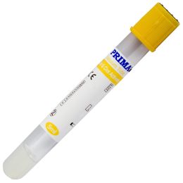 PRIMA Biochemistry vacuum blood container, yellow, 5ml, 100 pieces