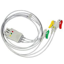 3 wire ECG/EKG cable for EKG Nihon Kohden